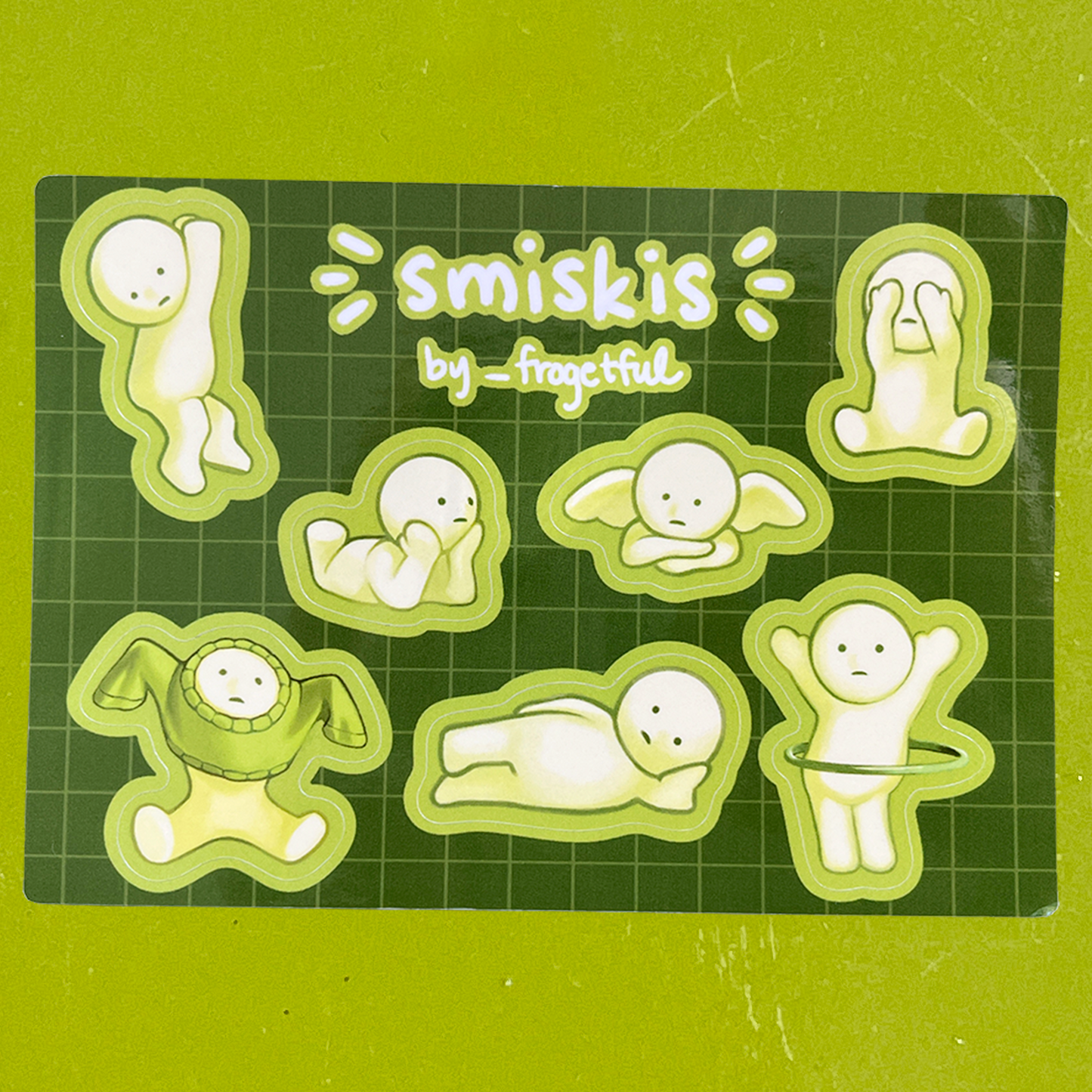 smiski sticker sheet
