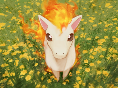 ponyta art print (8 x 10")