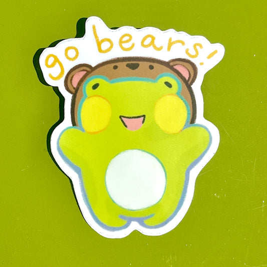 froggy go bears sticker