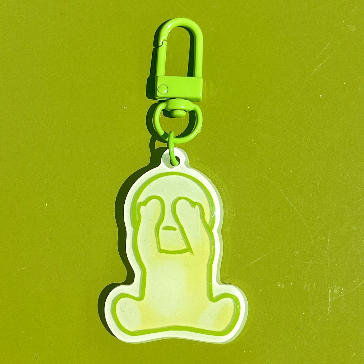 glow-in-the-dark smiski keychains