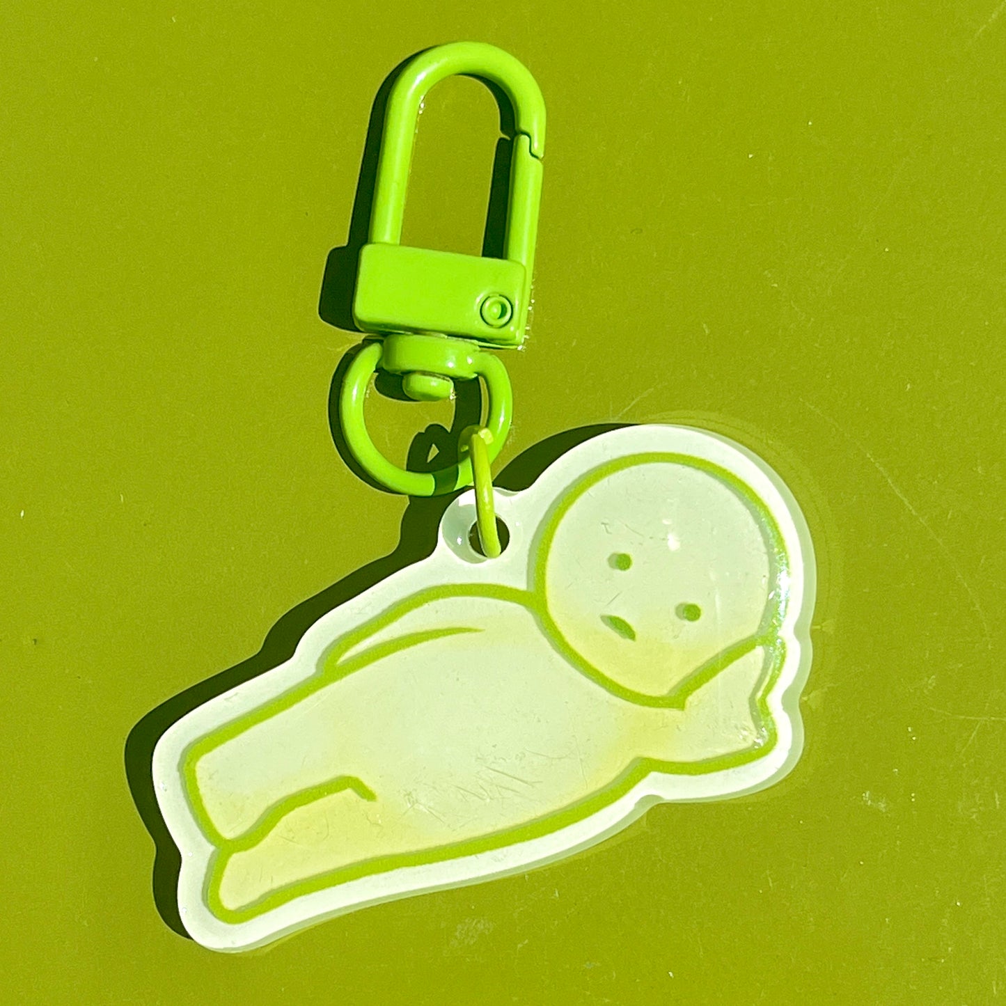 glow-in-the-dark smiski keychains