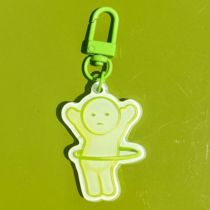 glow-in-the-dark smiski keychains