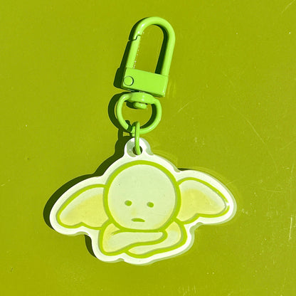 glow-in-the-dark smiski keychains