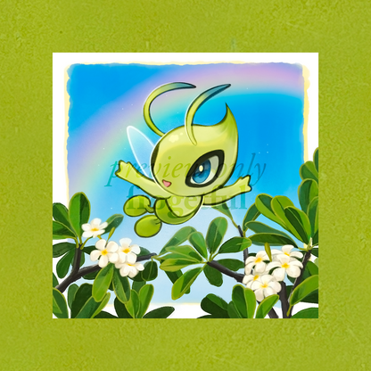 celebi art print (6 x 6")