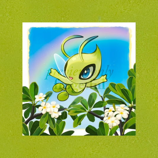 celebi art print (6 x 6")