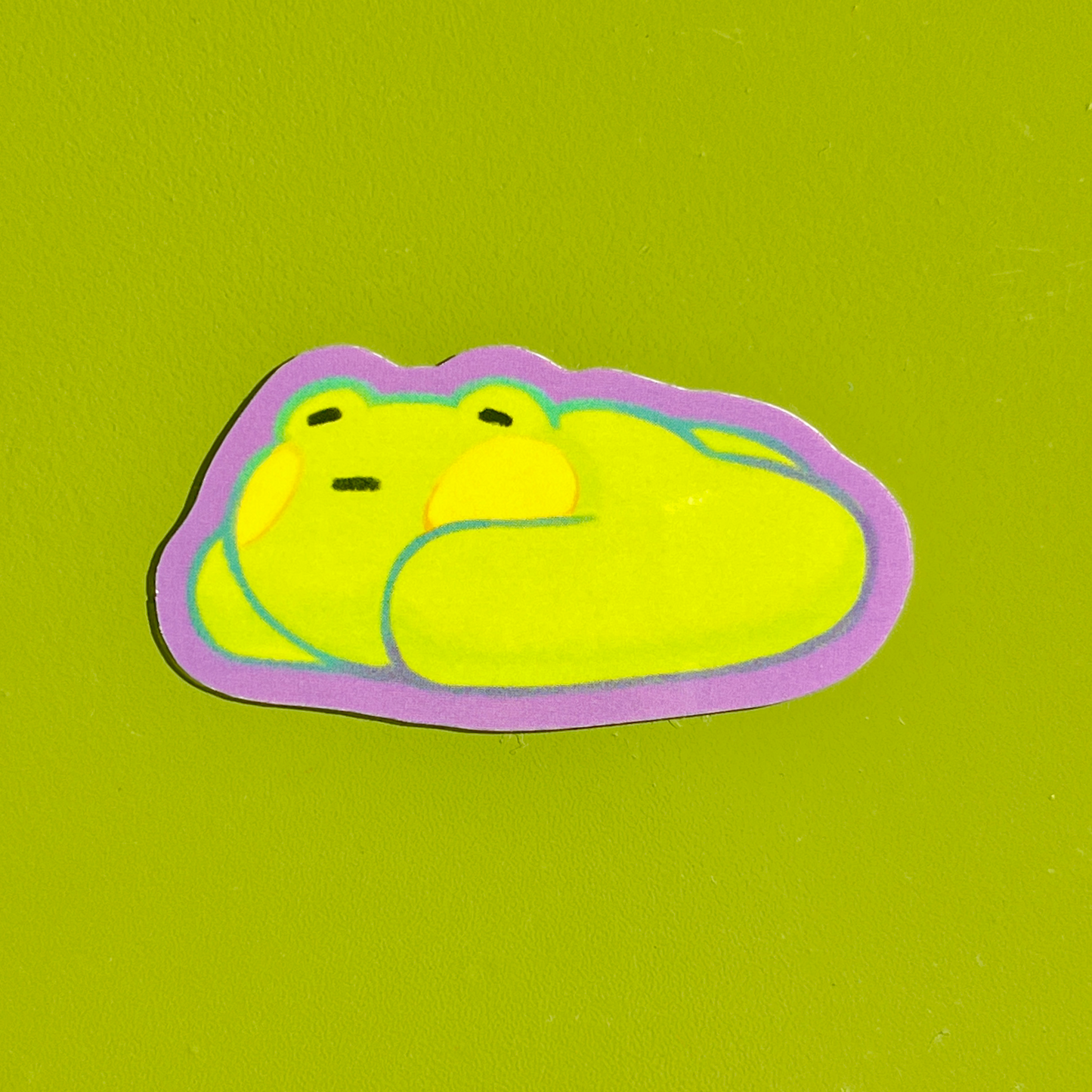 flat froggy sticker