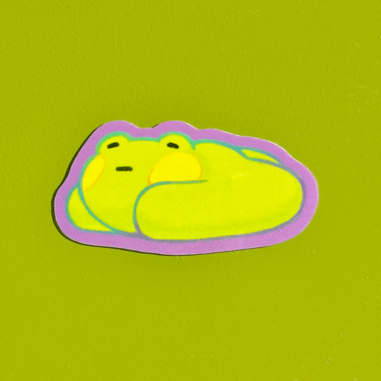 flat froggy sticker