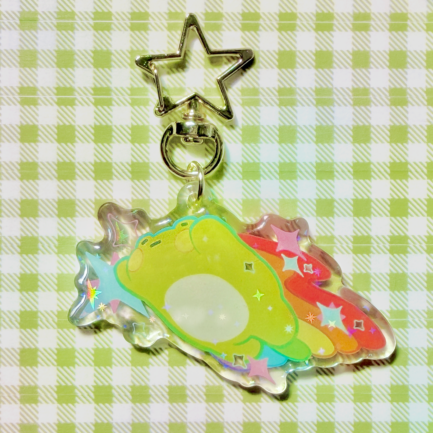 froggy pride keychain