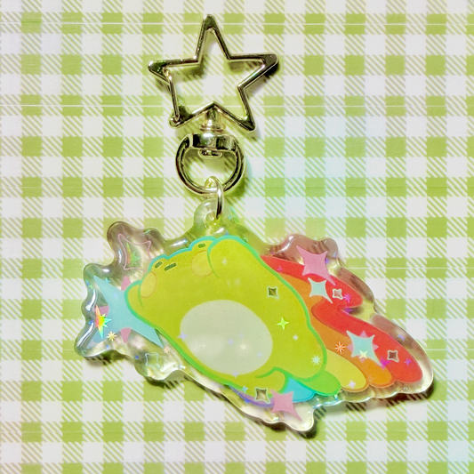 froggy pride keychain