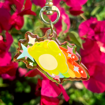 froggy pride keychain