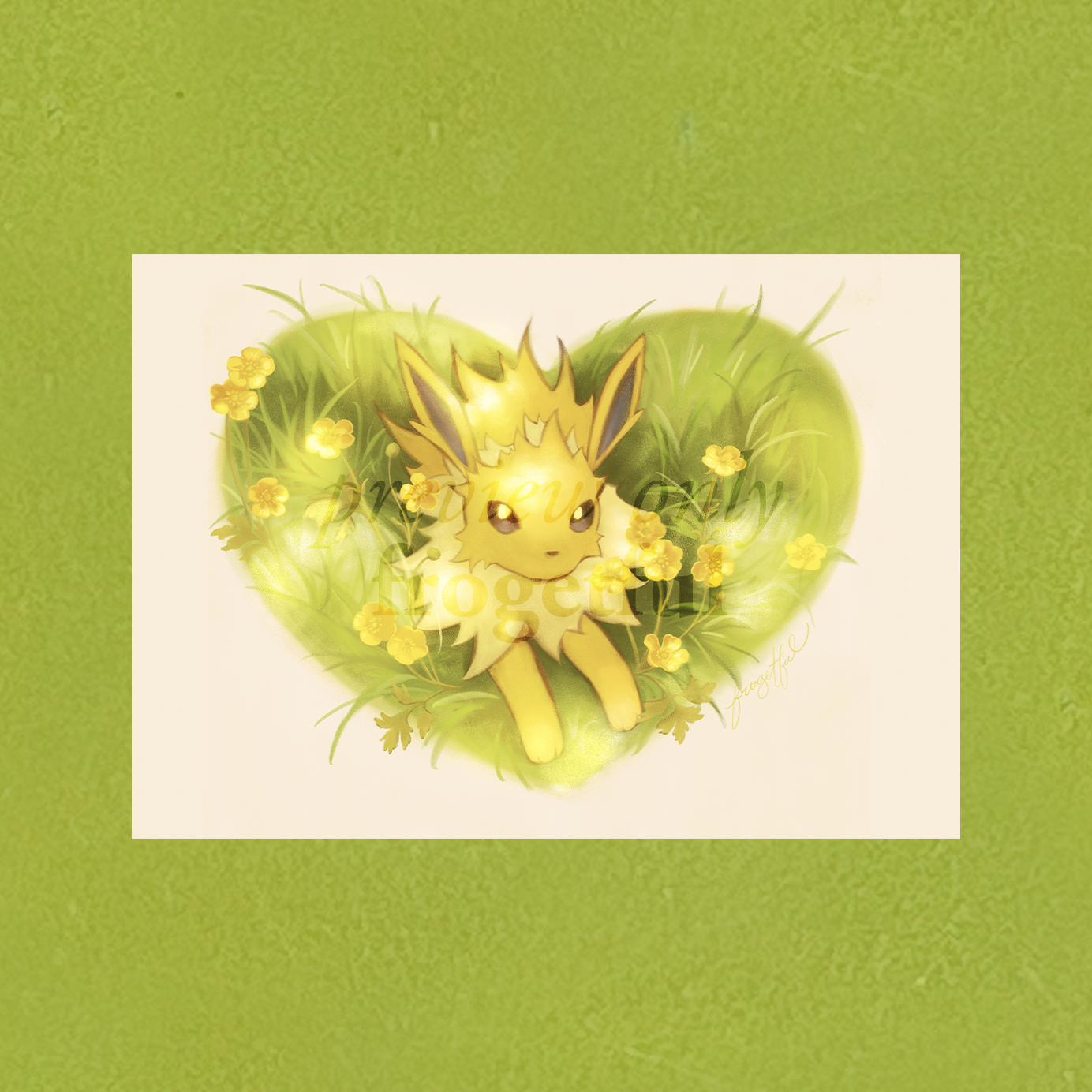 jolteon a5 art print