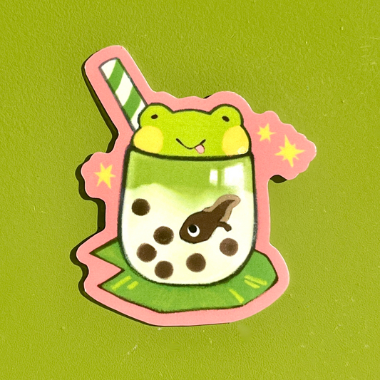 matcha froggy sticker