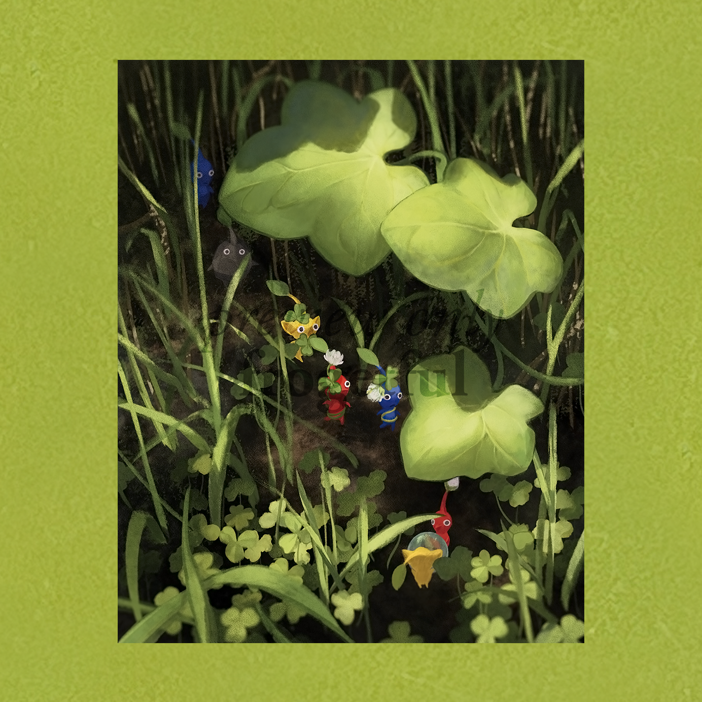 pikmin art print (8 x 10")