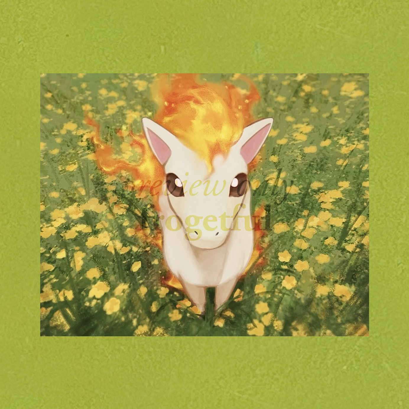 ponyta art print (8 x 10")