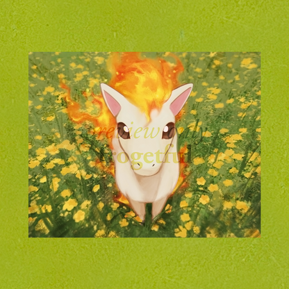 ponyta art print (8 x 10")