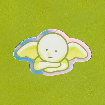 holographic glow-in-the-dark smiski stickers