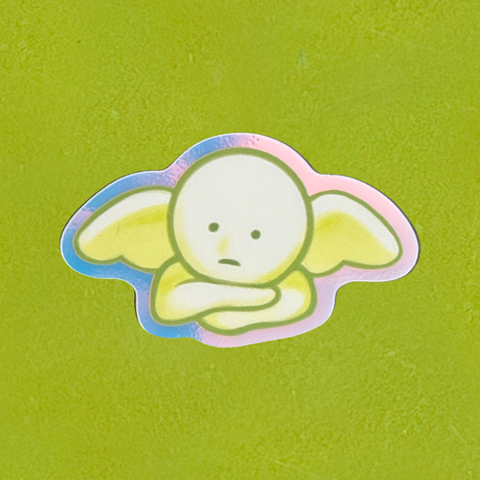 holographic glow-in-the-dark smiski stickers