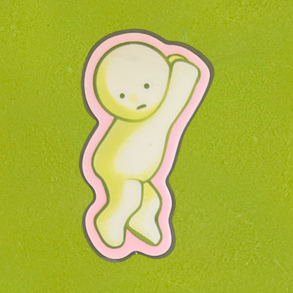 holographic glow-in-the-dark smiski stickers