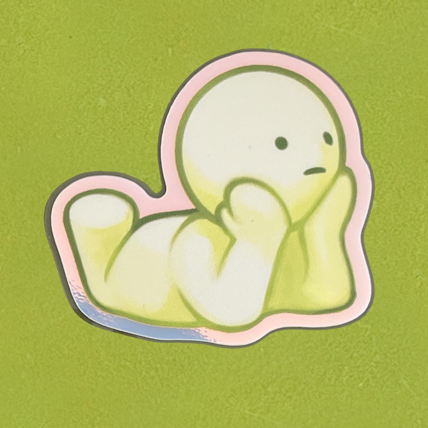 holographic glow-in-the-dark smiski stickers