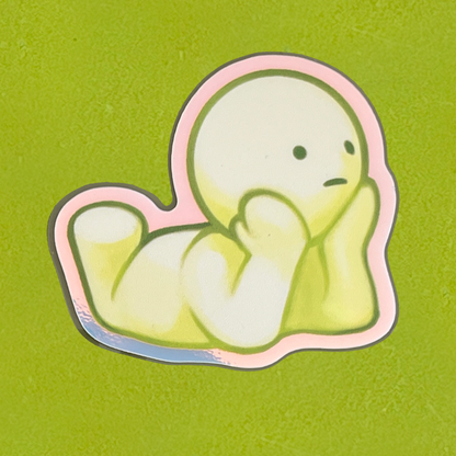 holographic glow-in-the-dark smiski stickers