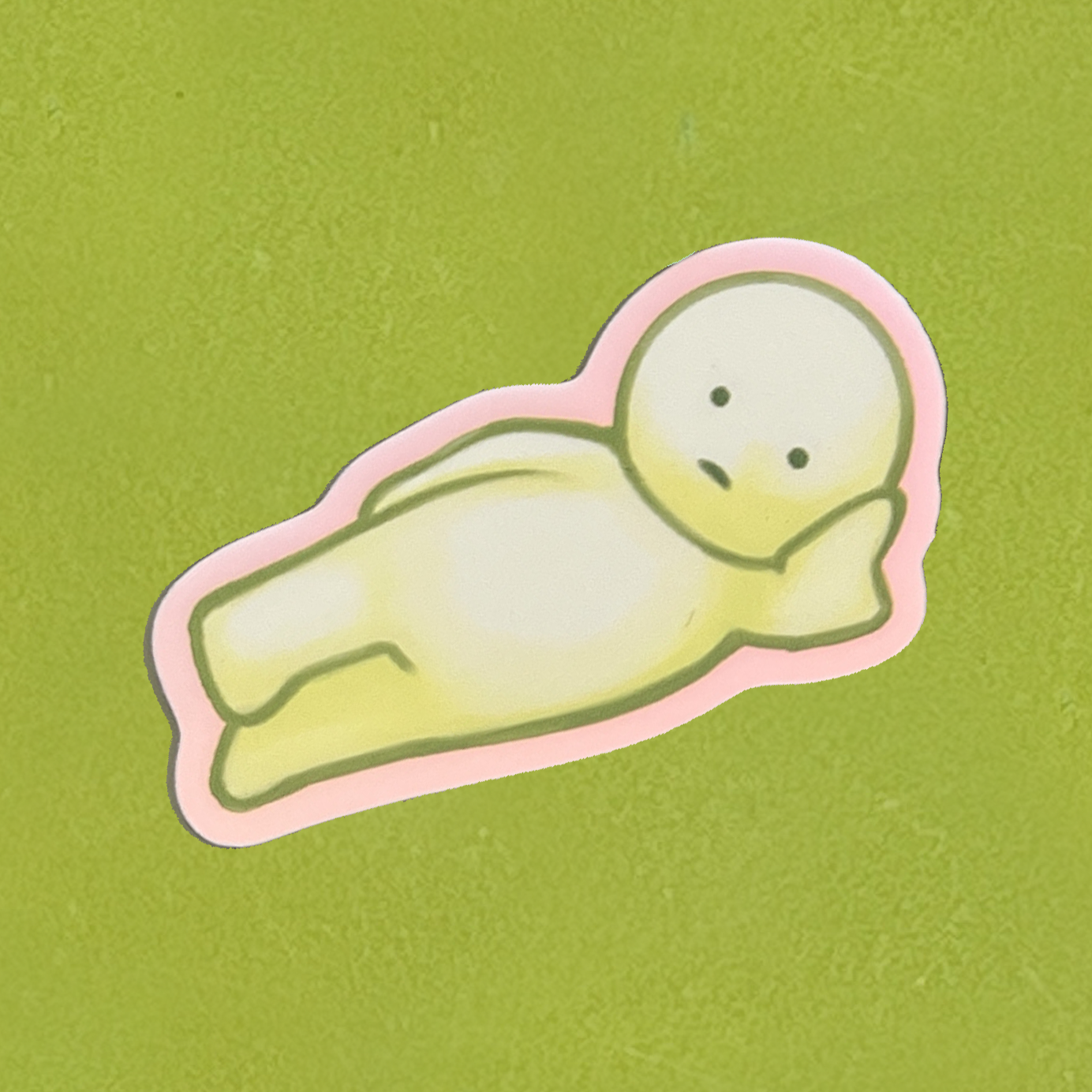 holographic glow-in-the-dark smiski stickers