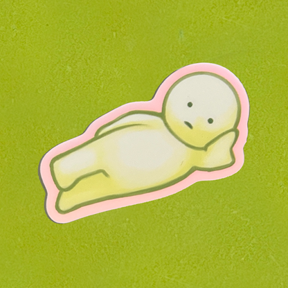 holographic glow-in-the-dark smiski stickers